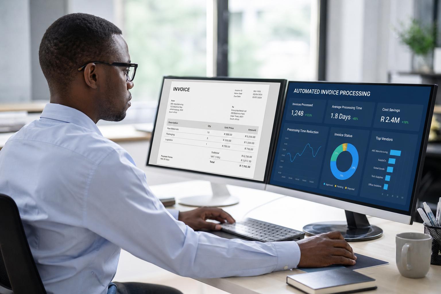 How Automated Invoice Processing in South Africa Reduces Accounts Payable Processing Times for Enterprise Businesses